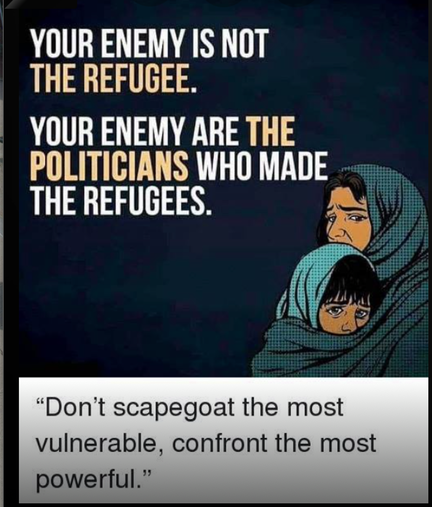 The refugee is not your enemy