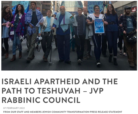JVP Rabinnic Council Apartheid