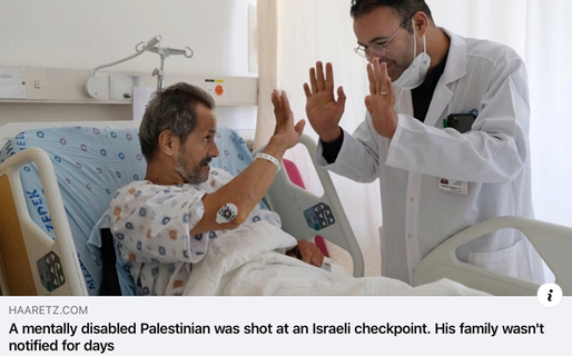 Mentally disabled Pal shot at Isr checkpoint - family not notified for days