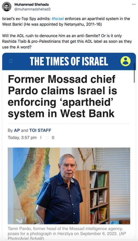 Mossad Apartheid