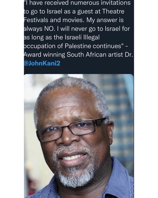 Won't travel to Israel
